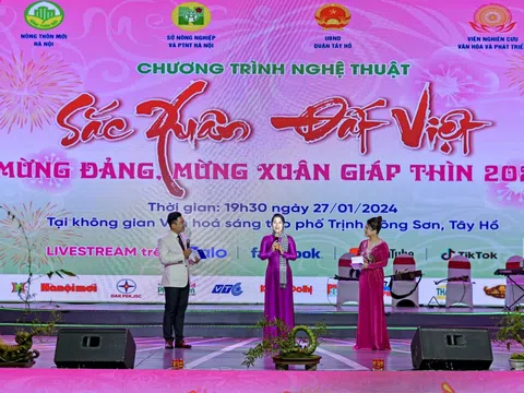 PHOTO: Chương trình Nghệ thuật "Sắc Xuân Đất Việt - Mừng Đảng, Mừng Xuân Nhâm Thìn 2024"