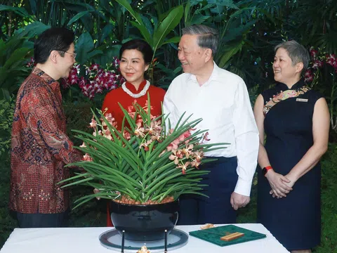 Singapore vinh danh Tổng Bí thư Tô Lâm và phu nhân bằng việc đặt tên loài hoa lan mới