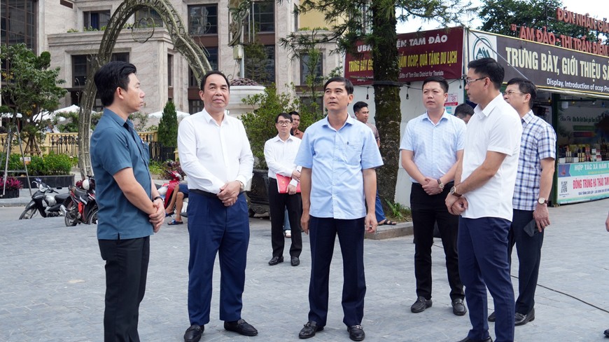Vĩnh Phúc: Tân Bí thư Tỉnh ủy kiểm tra tình hình phát triển kinh tế xã hội huyện Tam Đảo