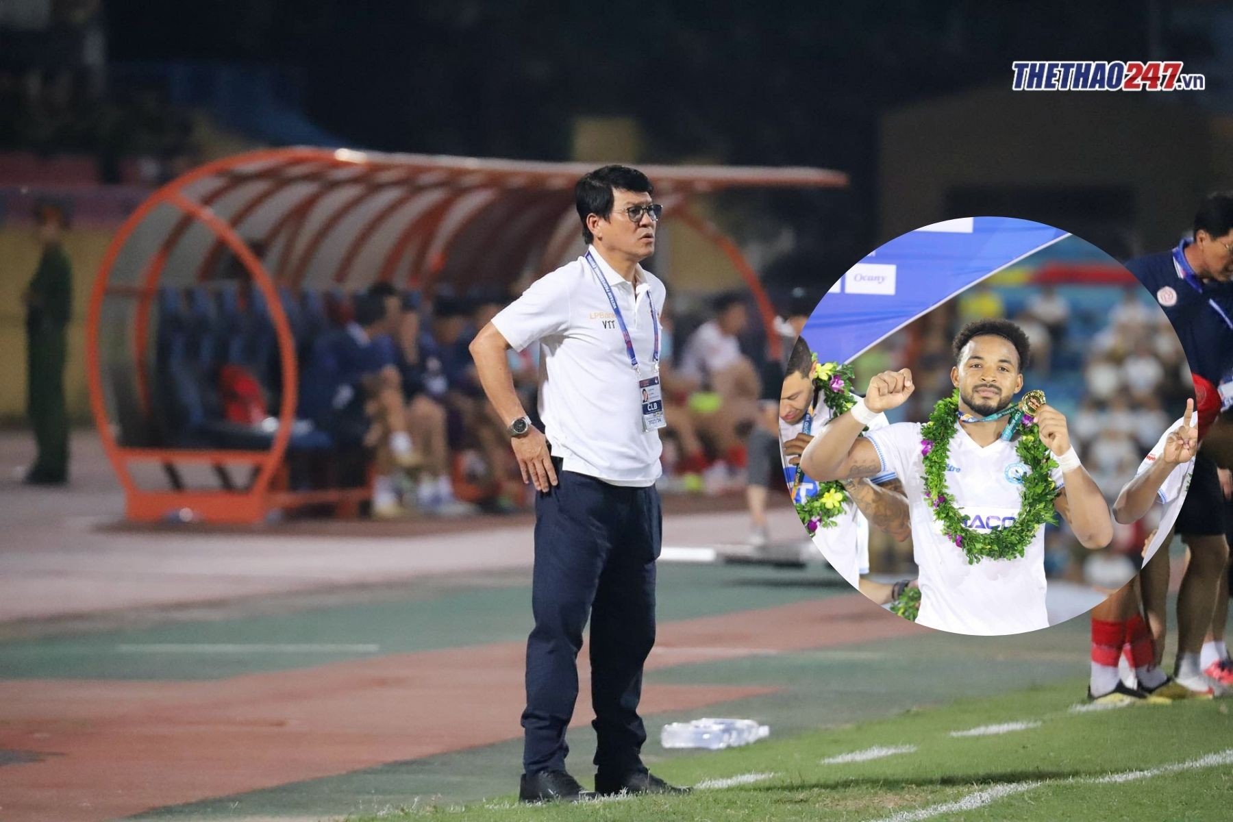 HLV Vũ Tiến Thành ủng hộ Rafaelson
