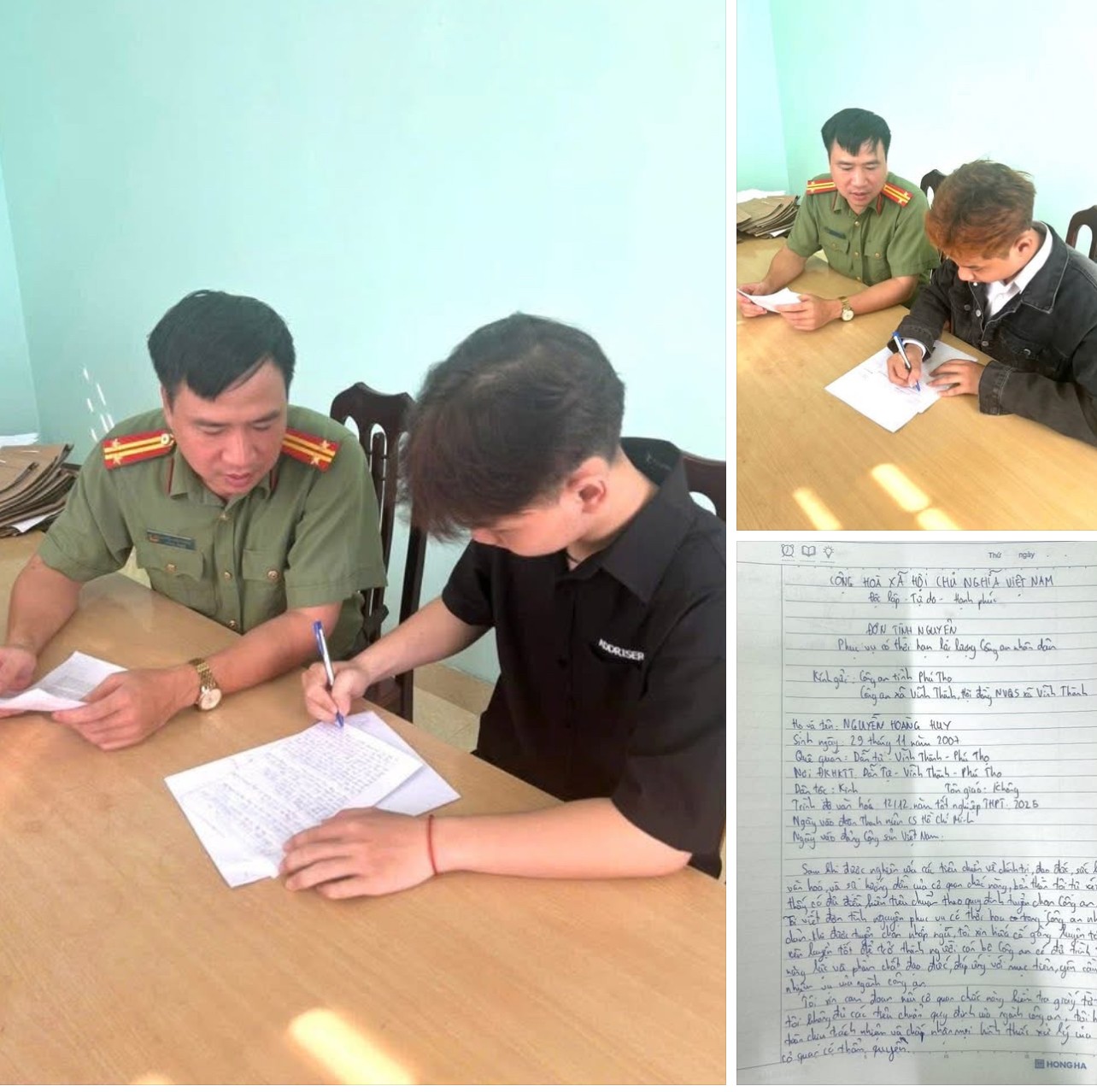 Phú Thọ: Thanh niên xã Vĩnh Thành tình nguyện thực hiện nghĩa vụ quân sự và tham gia Công an nhân dân năm 2026