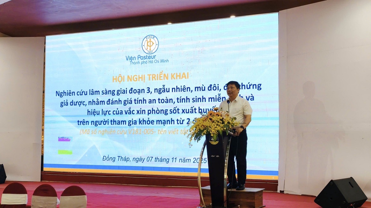 Viện Pasteur TP.HCM khởi động thử nghiệm vắc xin sốt xuất huyết giai đoạn 3