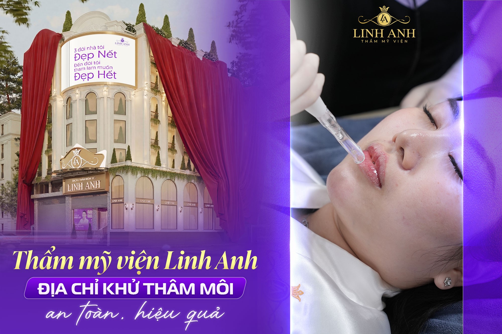Khử thâm môi - Giải pháp làm hồng môi tự nhiên tại Thẩm mỹ viện Linh Anh