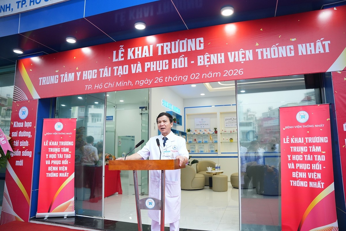 Bệnh viện Thống Nhất thành lập Trung tâm Y học Tái tạo và Phục hồi, nâng cao chất lượng sống người bệnh