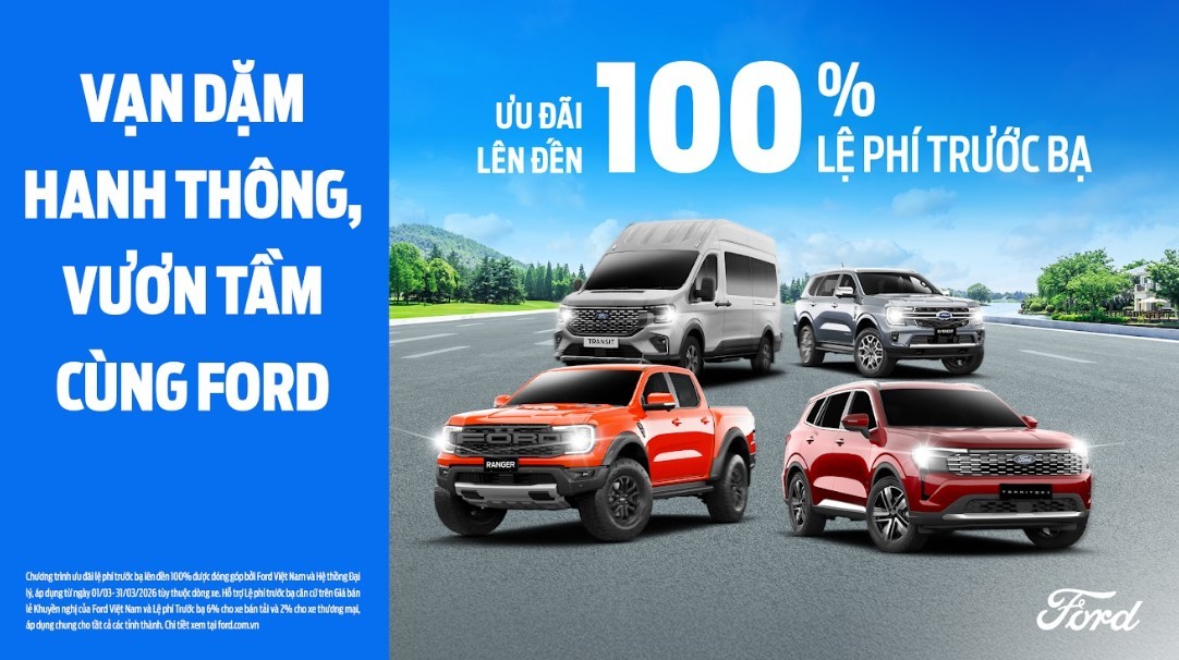 Ford Việt Nam cùng hệ thống Đại lý triển khai chương trình hỗ trợ lên đến 100% lệ phí trước bạ ảnh 3