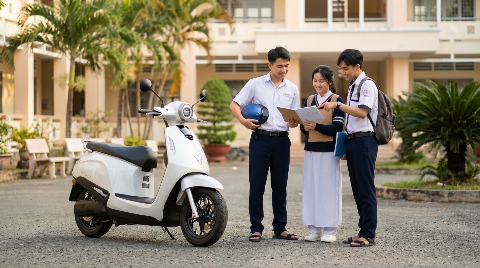 Không cần bằng lái, đổi pin trong vài phút: VinFast Evo Lite giúp học sinh chủ động hơn ảnh 2