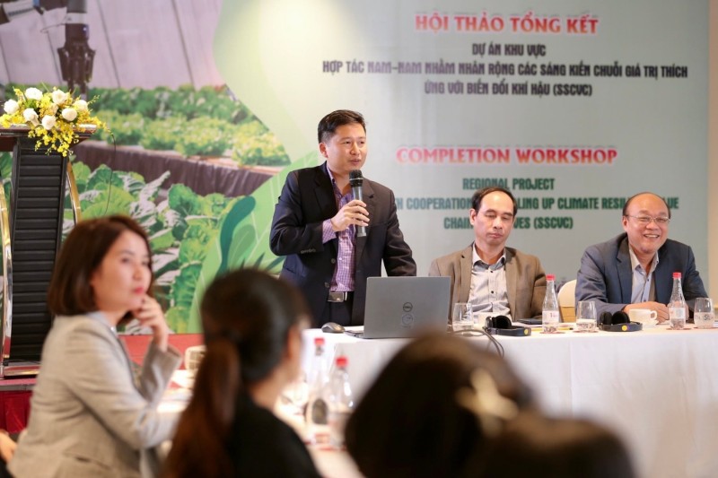 Hội thảo tổng kết dự án “Hợp tác Nam – Nam nhằm nhân rộng các sáng kiến chuỗi giá trị thích ứng với biến đổi khí hậu”