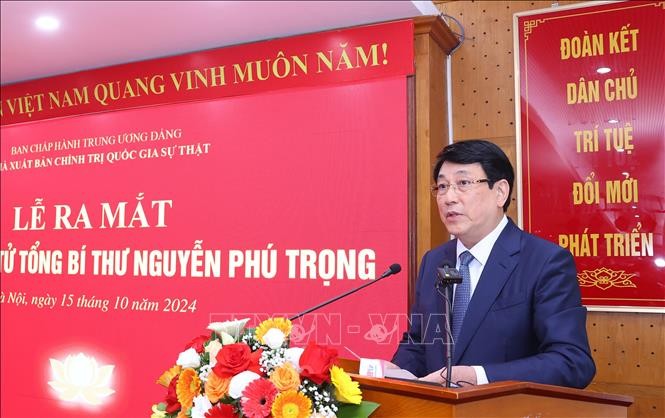 Nhà xuất bản Chính trị quốc gia Sự thật ra mắt Tủ sách điện tử Tổng Bí thư Nguyễn Phú Trọng​