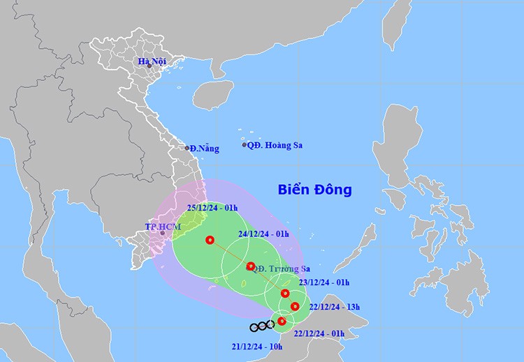 Áp thấp nhiệt đới trên biển