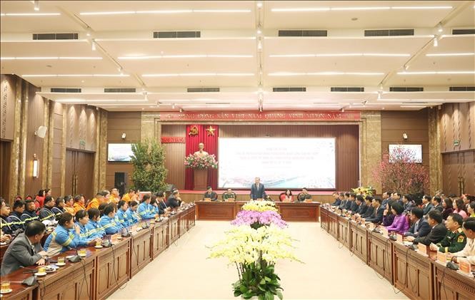 Tổng Bí thư Tô Lâm chúc Tết Đảng bộ, chính quyền, nhân dân Thủ đô Hà Nội