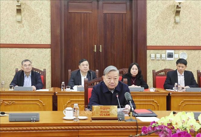 Tổng Bí thư Tô Lâm yêu cầu bắt tay ngay vào công việc sau nghỉ Tết, tập trung hoàn thành đúng tiến độ các công việc của tháng 2/2025 và Quý I/2025