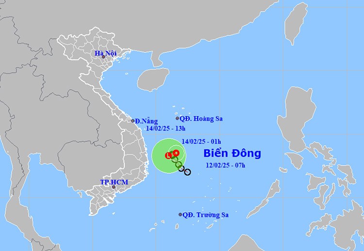 Áp thấp nhiệt đới trên biển