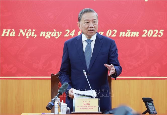 Tổng Bí thư Tô Lâm: Tập trung cải cách mạnh mẽ thể chế, cải thiện môi trường đầu tư kinh doanh