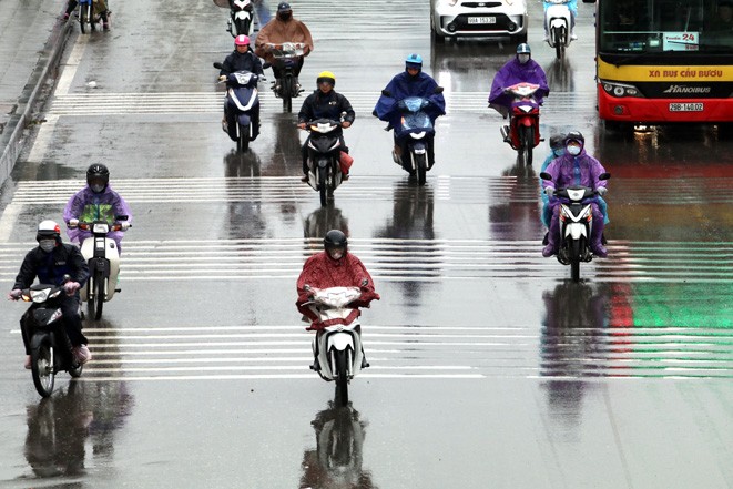 Bắc Bộ và Bắc Trung Bộ mưa phùn, Tây Nguyên và Nam Bộ có mưa rào và dông vài nơi