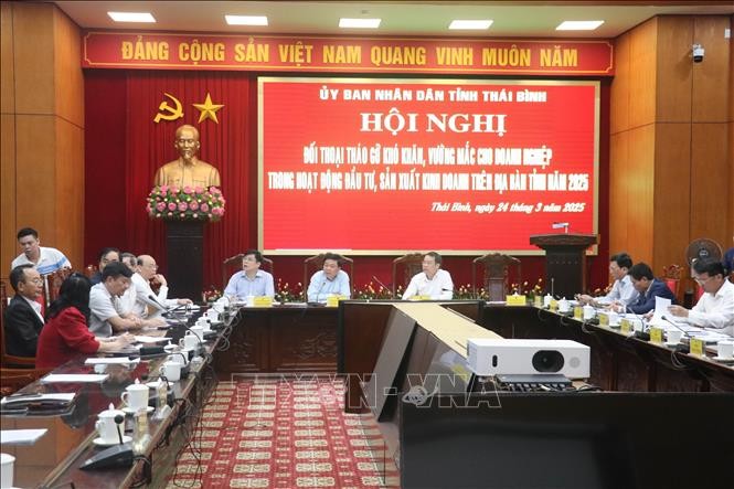 Thái Bình: Đối thoại tháo gỡ khó khăn cho doanh nghiệp, tạo động lực phát triển kinh tế