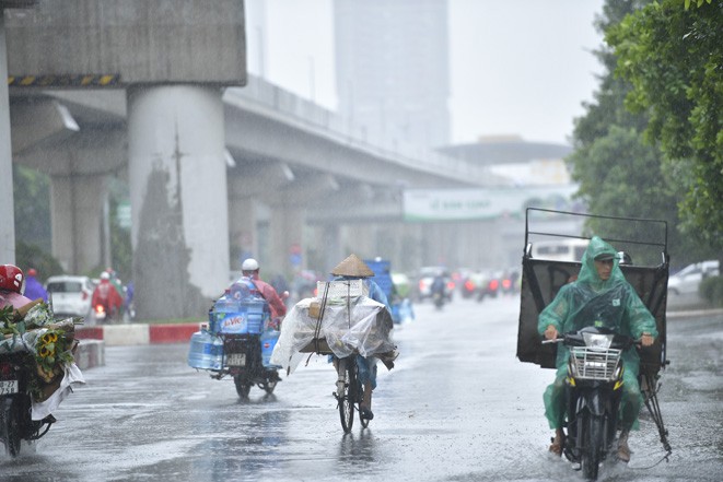 Nhiều khu vực trên cả nước có mưa