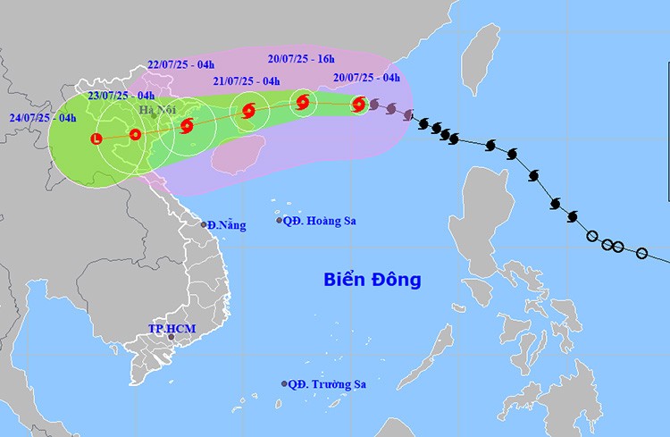 Bão số 3 tiến vào đất liền, cảnh báo mưa lớn, gió giật mạnh