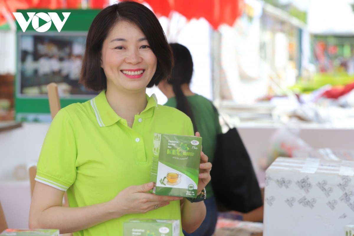 Trà xạ đen MD Queen tại Festival trái cây và sản phẩm OCOP năm 2022 tại Sơn La