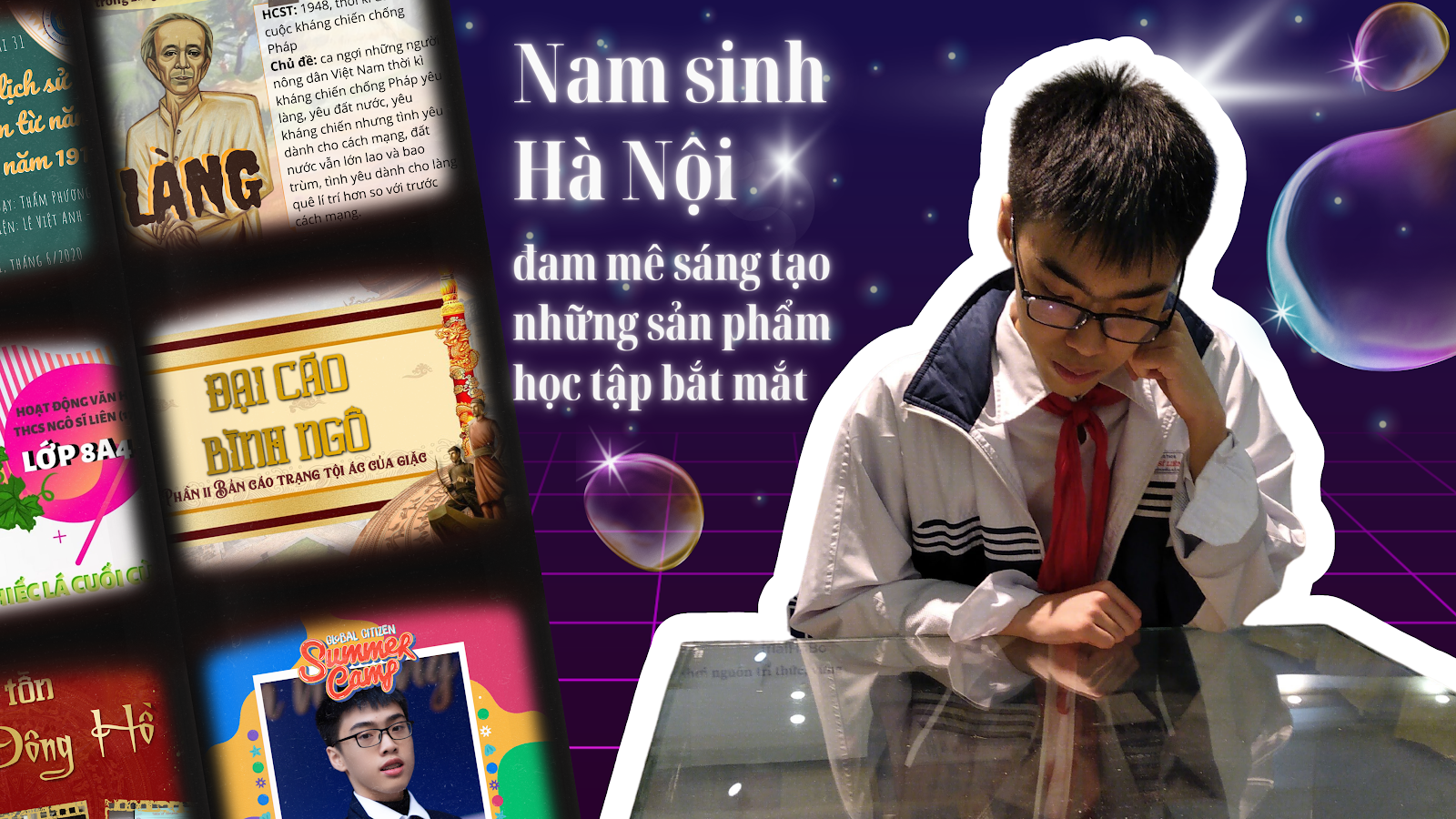 Nam sinh Hà Nội với đam mê sáng tạo những sản phẩm học tập bắt mắt
