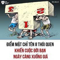 Điểm mặt chỉ tên 8 thói quen khiến cuộc đời bạn ngày càng xuống giá