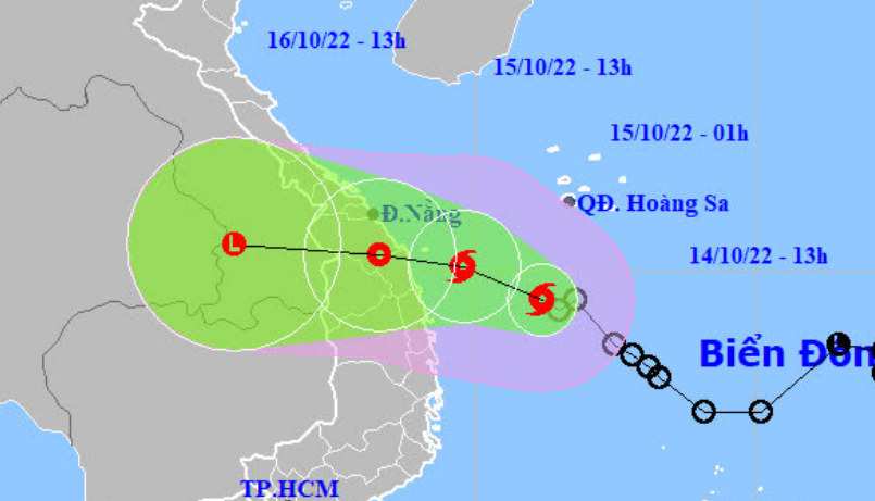 Tin bão khẩn cấp và chỉ đạo ứng phó bão số 5