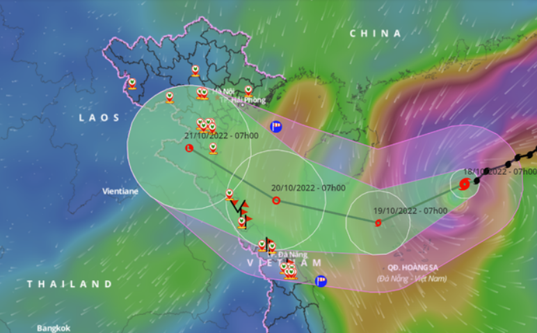 Bão số 6 khó đoán định tiến vào quần đảo Hoàng Sa