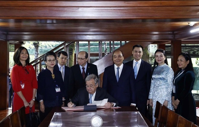 Tổng thư ký LHQ Guterres: “Tôi thành kính tưởng nhớ Chủ tịch Hồ Chí Minh, lãnh tụ của người dân Việt Nam anh hùng"