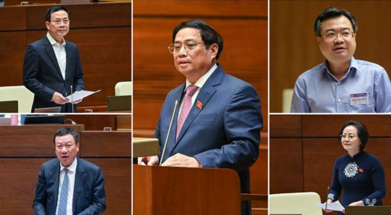 Quốc hội chất vấn về tiền lương; bất động sản; phòng chống tham nhũng; xử lý hành vi đăng tin xuyên tạc, sai sự thật...