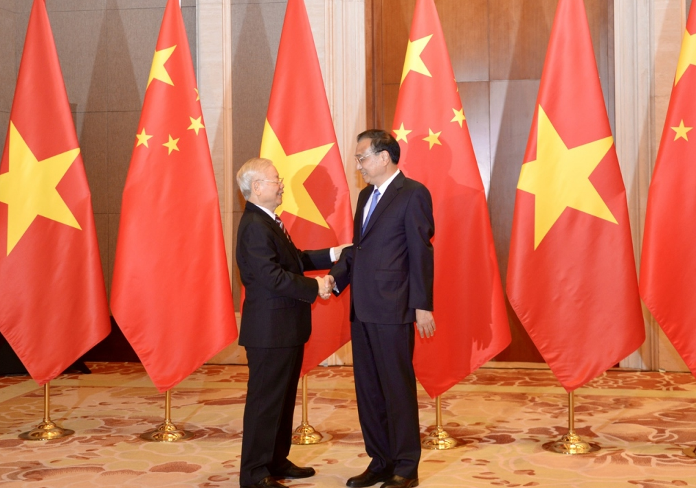 Tổng Bí thư Nguyễn Phú Trọng hội kiến Thủ tướng Trung Quốc Lý Khắc Cường