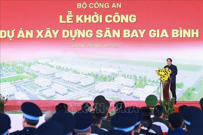 Khởi công Dự án xây dựng sân bay Gia Bình - Sân bay an ninh quốc phòng, sân bay chuyên dùng, tương đương cấp 4E