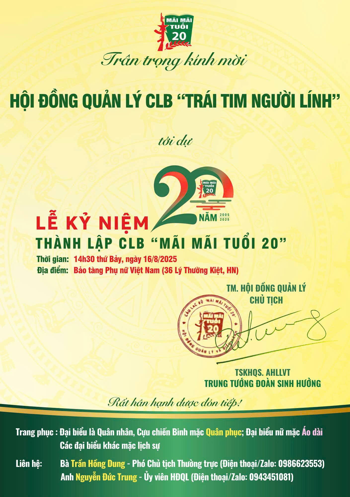 Chuẩn bị Lễ kỷ niệm 20 năm truyền thống "Mãi mãi tuổi 20"