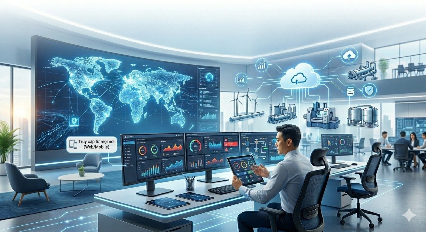 ATSCADA cung cấp Phần mềm SCADA Cloud - Giám sát hệ thống từ xa mọi lúc