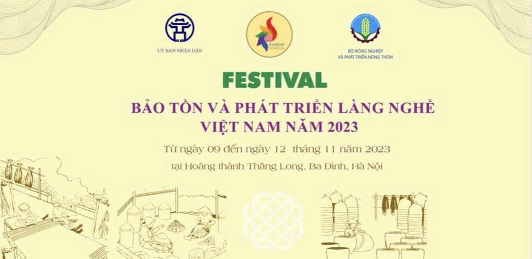 Festival bảo tồn và phát triển làng nghề Việt Nam năm 2023: Tôn vinh tinh hoa làng nghề Việt