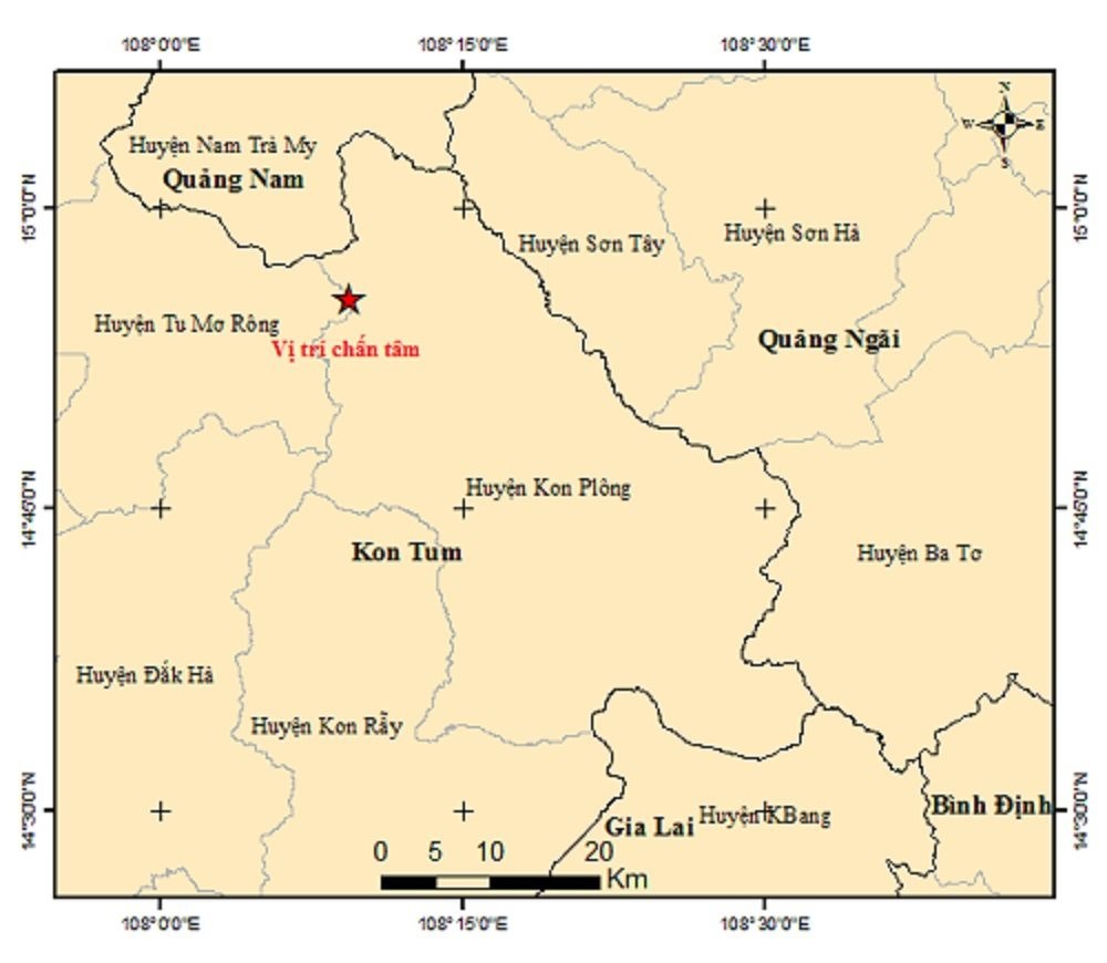 Động đất tại Kon Tum gây lo lắng cho người dân