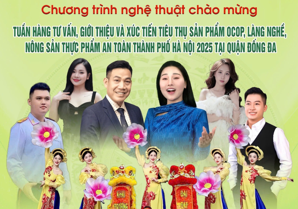 Viện Kinh tế, Văn hóa và Nghệ thuật với chương trình nghệ thuật chào mừng tuần hàng OCOP tại Đống Đa
