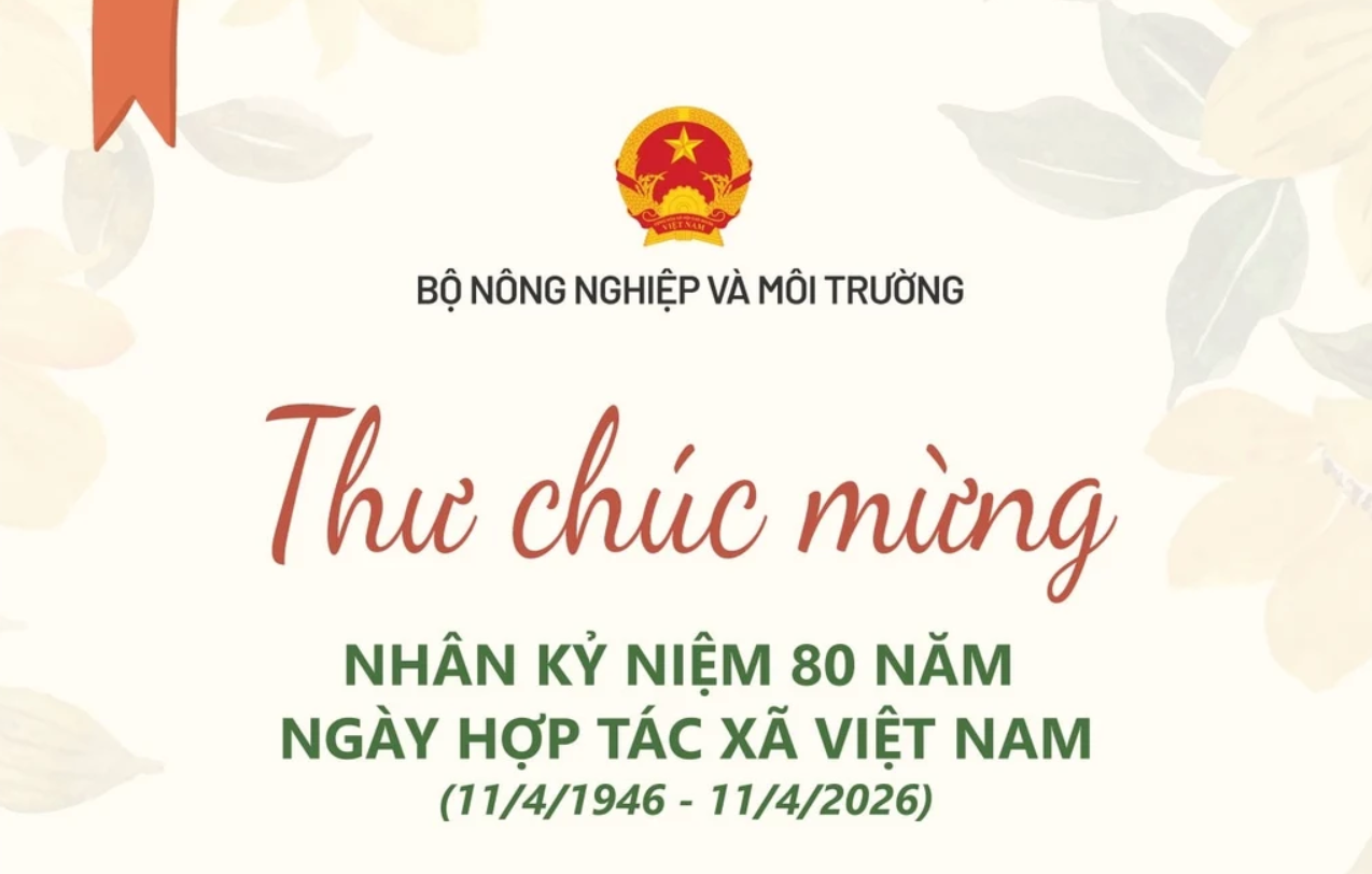 Bộ trưởng Trần Đức Thắng gửi thư chúc mừng nhân 80 năm Ngày Hợp tác xã Việt Nam