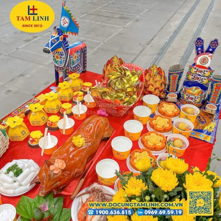Dịch vụ mâm cúng động thổ, cúng khởi công trọn gói - Đồ Cúng Tâm Linh