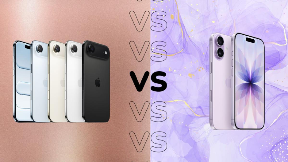 iPhone 17 vs iPhone Air, so sánh chi tiết từng dòng nhanh