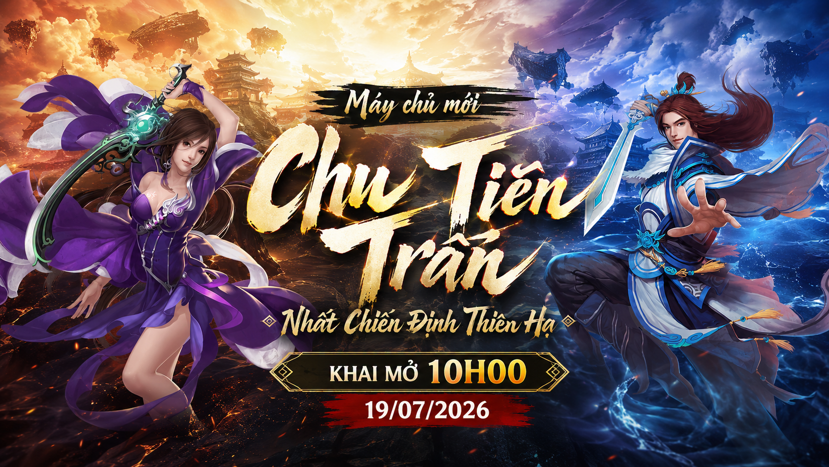 Võ Lâm Miễn Phí ra mắt máy chủ mới Chu Tiên Trấn, cơ hội đua top nhận tượng vàng Kim Mã