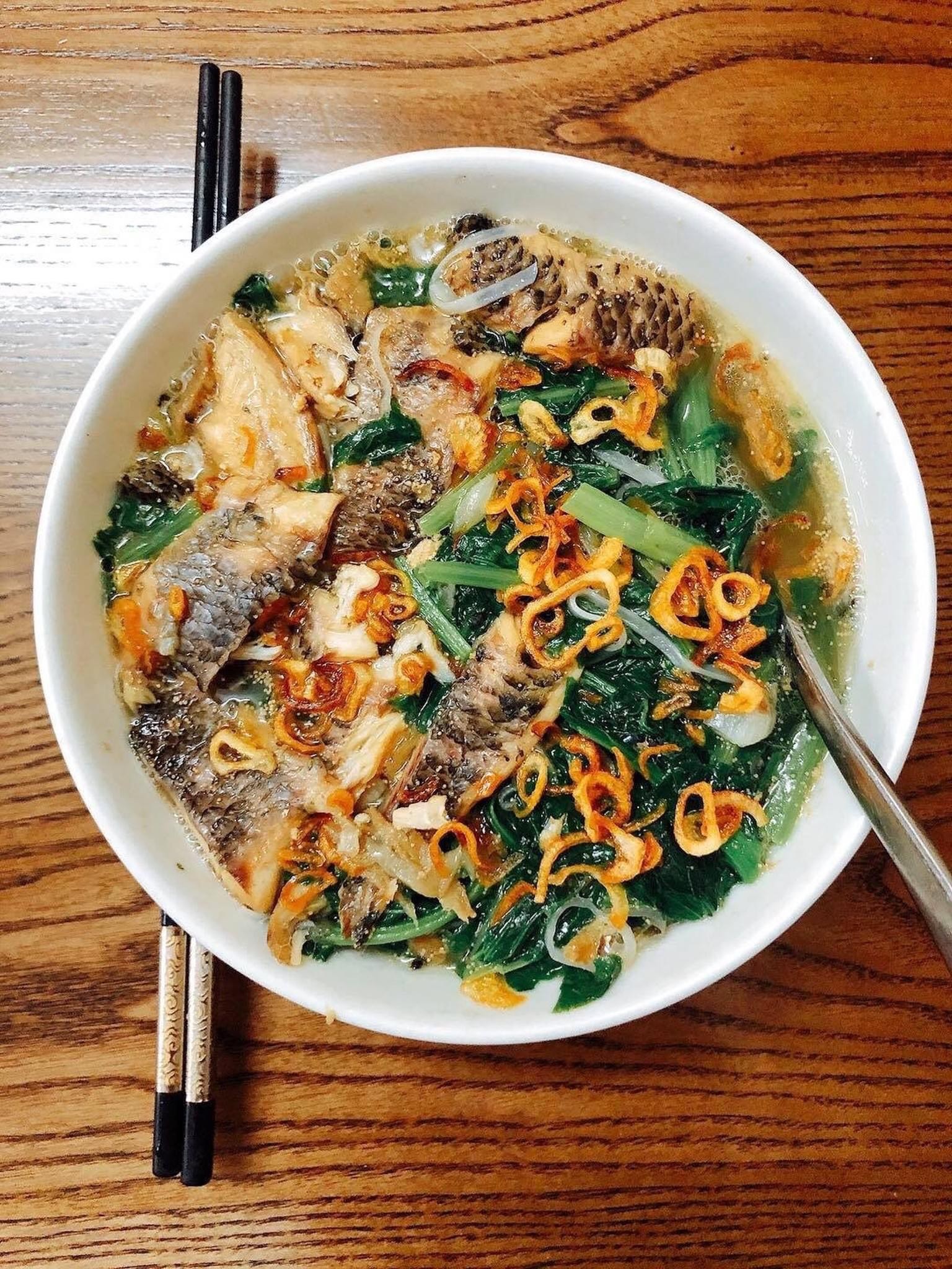 PHOTO: Cá rô đồng nấu canh cải tuyệt ngon