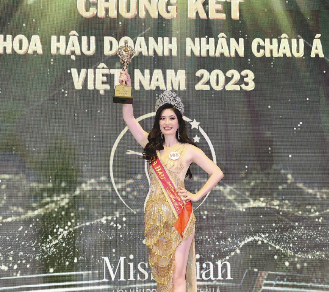 Nữ doanh nhân Lê Thị Thơ đăng quang Hoa hậu Doanh nhân Châu Á Việt Nam 2023