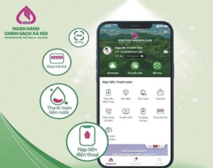Phòng giao dịch Ngân hàng Chính sách xã hội thị xã Ba Đồn triển khai dịch vụ Mobile Banking