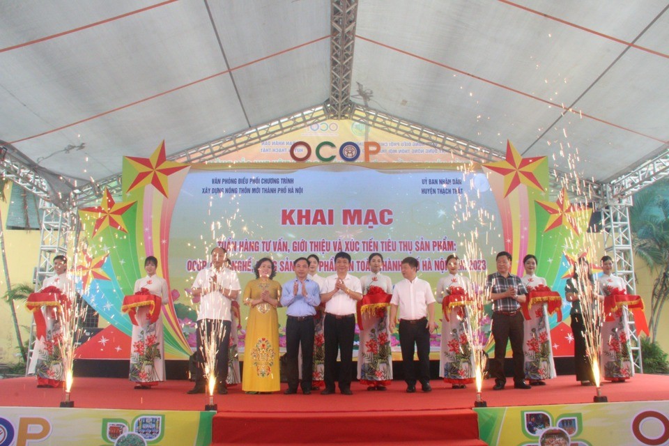 Hà Nội khai mạc tuần hàng sản phẩm OCOP, làng nghề tại huyện Thạch Thất
