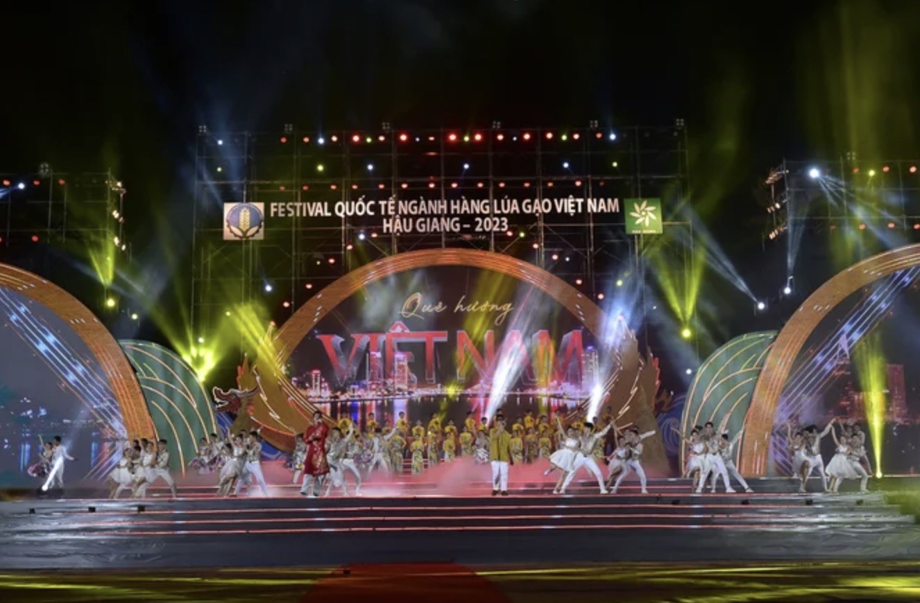 Chương trình khai mạc Festival lúa gạo 2023 diễn ra vô cùng ấn tượng