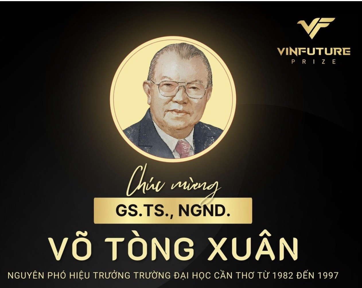 GS.TS.NGND Võ Tòng Xuân giành Giải Đặc biệt VinFuture