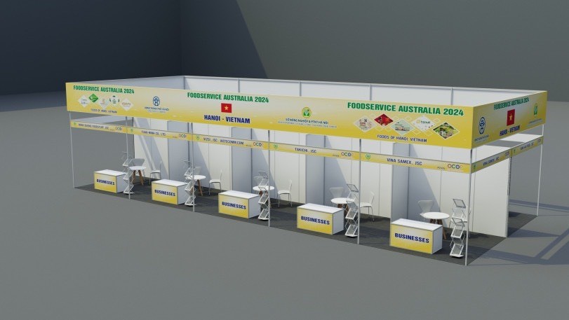 Sở Nông nghiệp và PTNT Hà Nội tham gia Hội chợ Foodservice Australia 2024