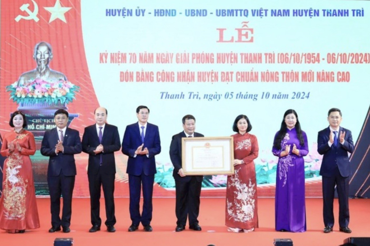 Hà Nội: Huyện Thanh Trì còn một tiêu chí để lên quận
