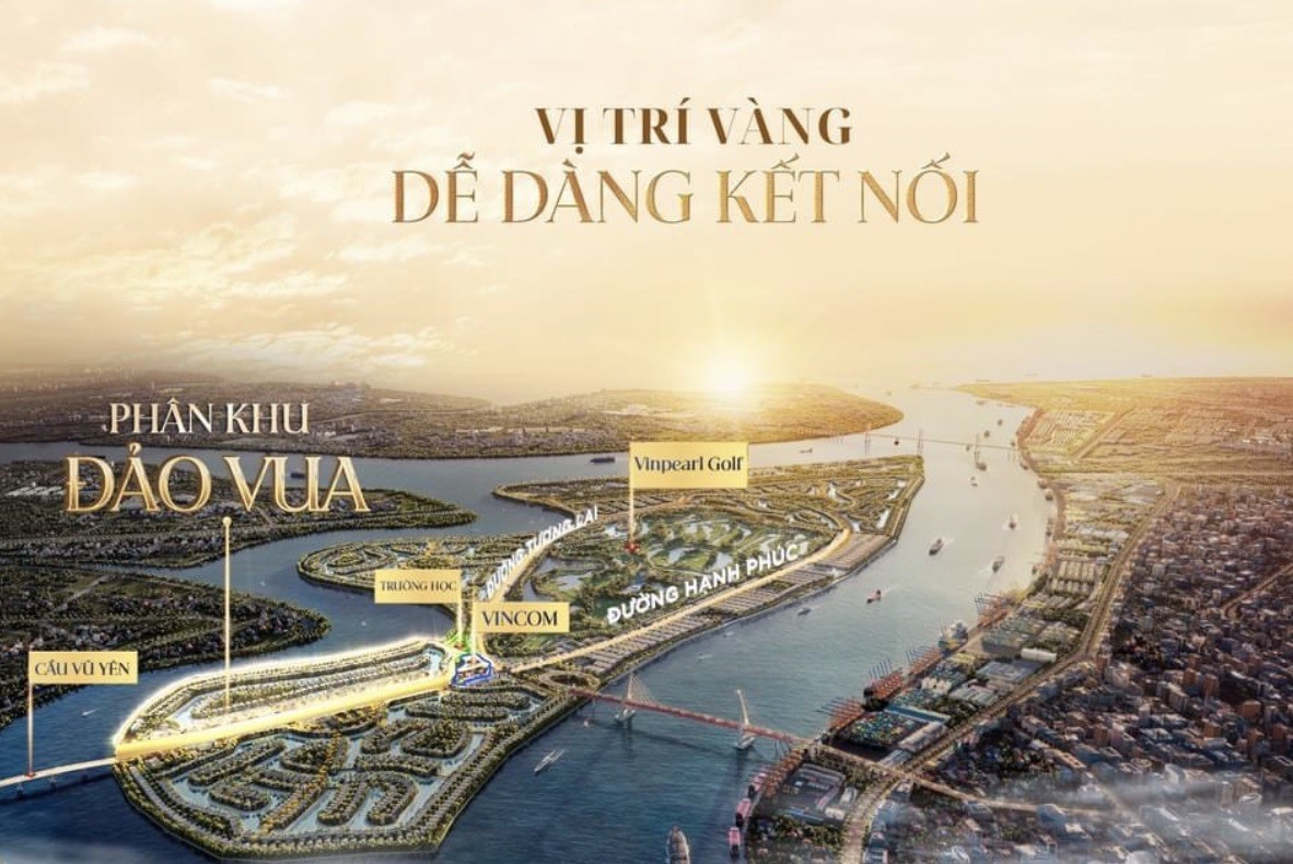 Đặc quyền Đế Vương của cư dân Đảo Vua tại dự án Vinhomes Vũ Yên