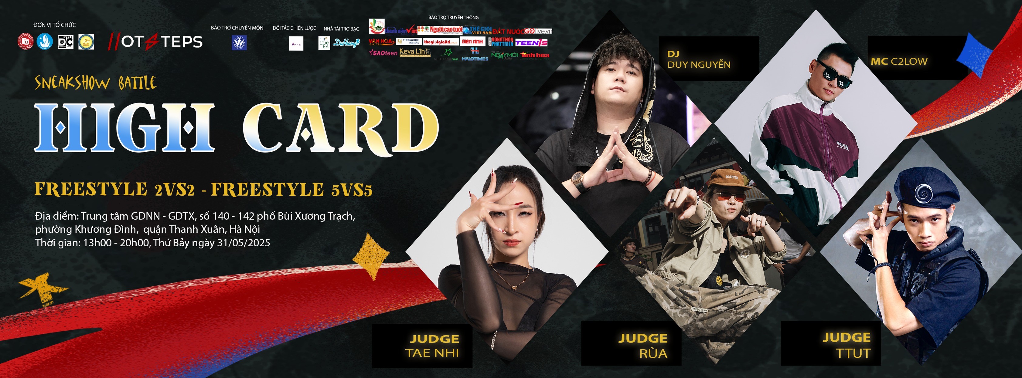 HOTSTEPS 2025 Sneakshow Battle “High Card” - Sàn đấu của những bước nhảy đương đại cháy bỏng