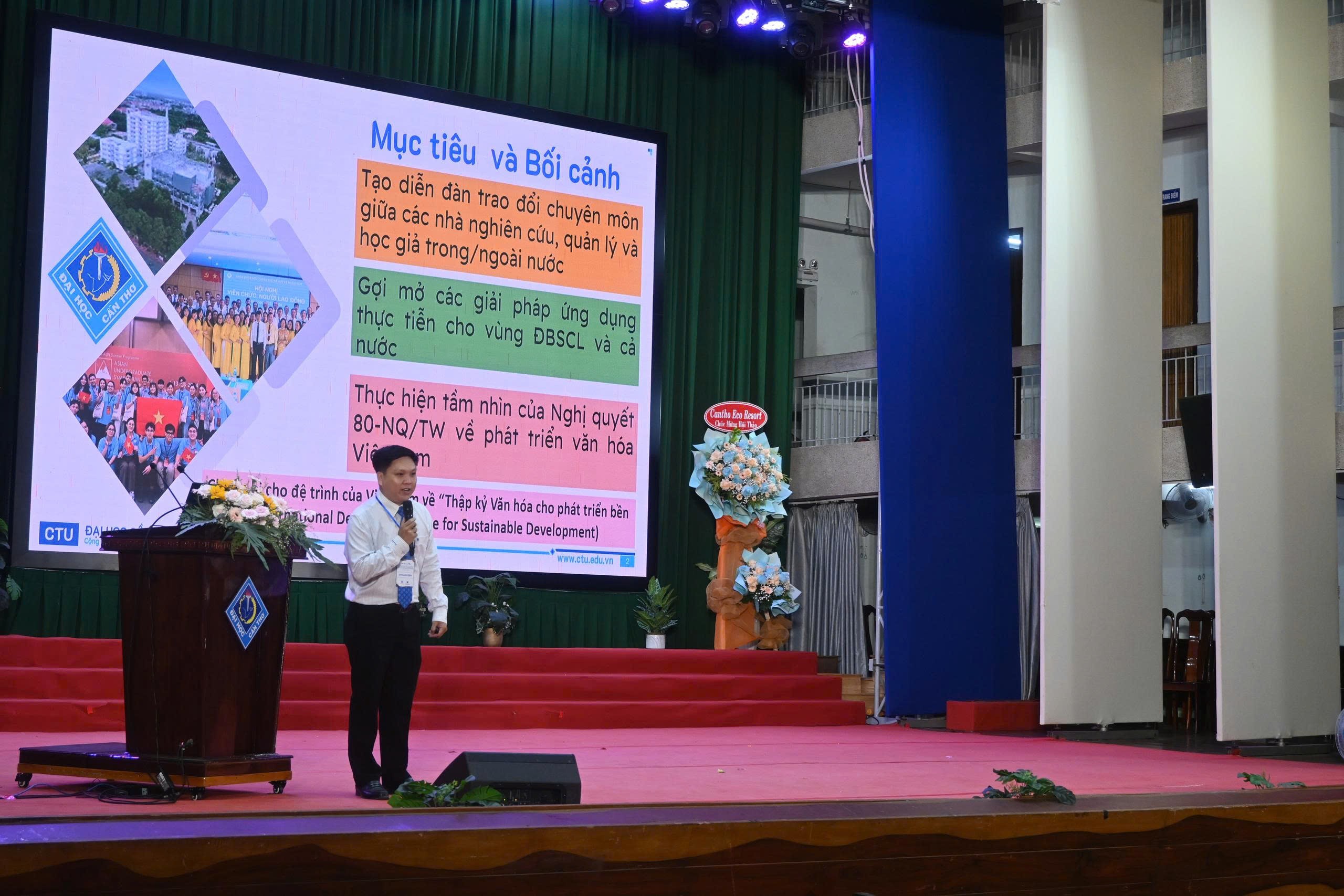 Đại học Cần Thơ: Tổ chức hội thảo khoa học quốc tế với chủ đề “Văn hoá, xã hội và nhân văn hướng đến phát triển bền vững”